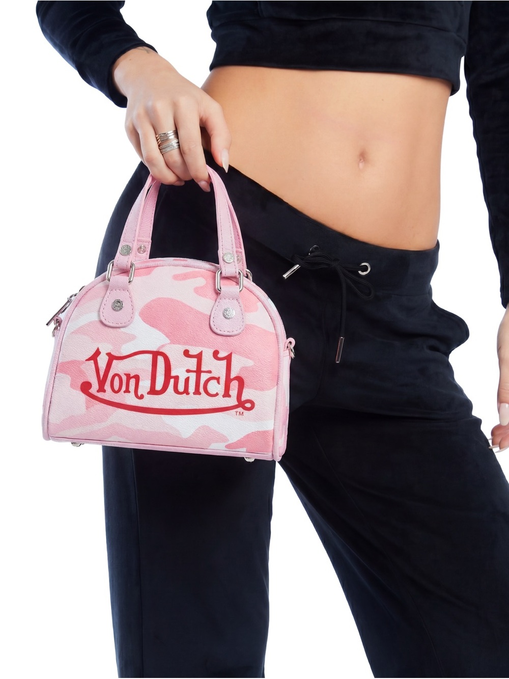 NWT VON DUTCH PINK CAMO BOWLING BAG